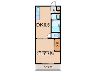 河野ハイム　No.6の物件間取画像